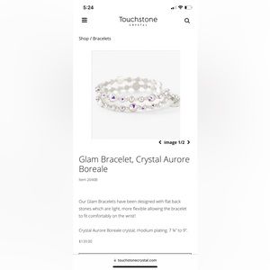 Touchstone crystal bracelet